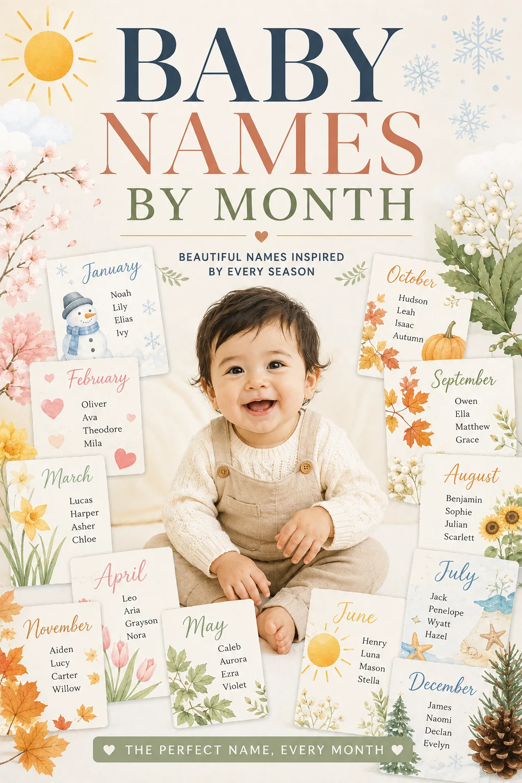 Baby Names by Month: The Best Names for Every Birth Month