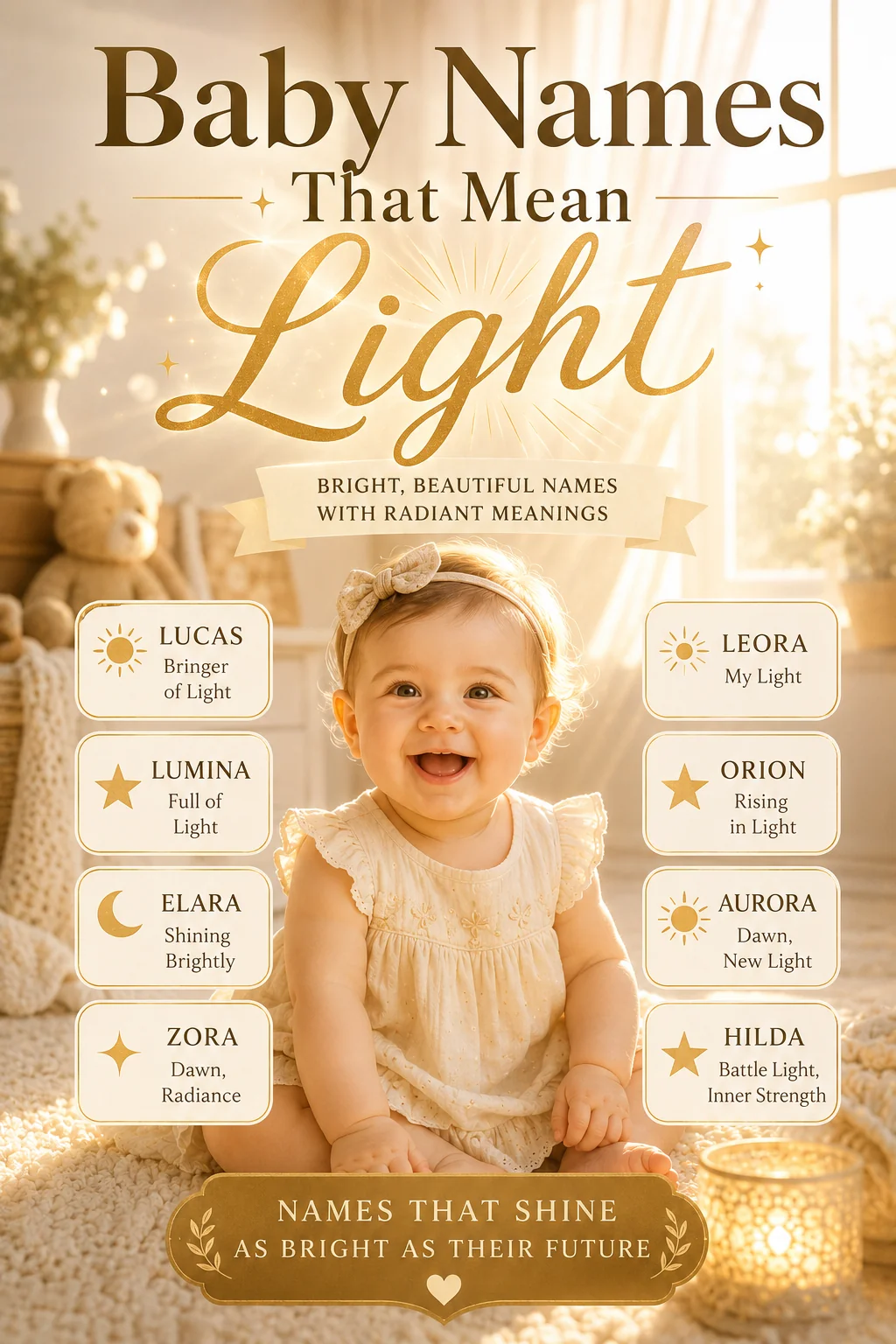 Baby Names That Mean Light: 45+ Radiant Picks With Real Glow