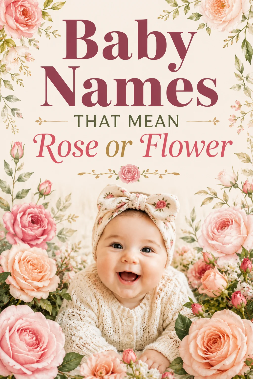 Baby Names That Mean Rose or Flower: 40+ Blooming Picks