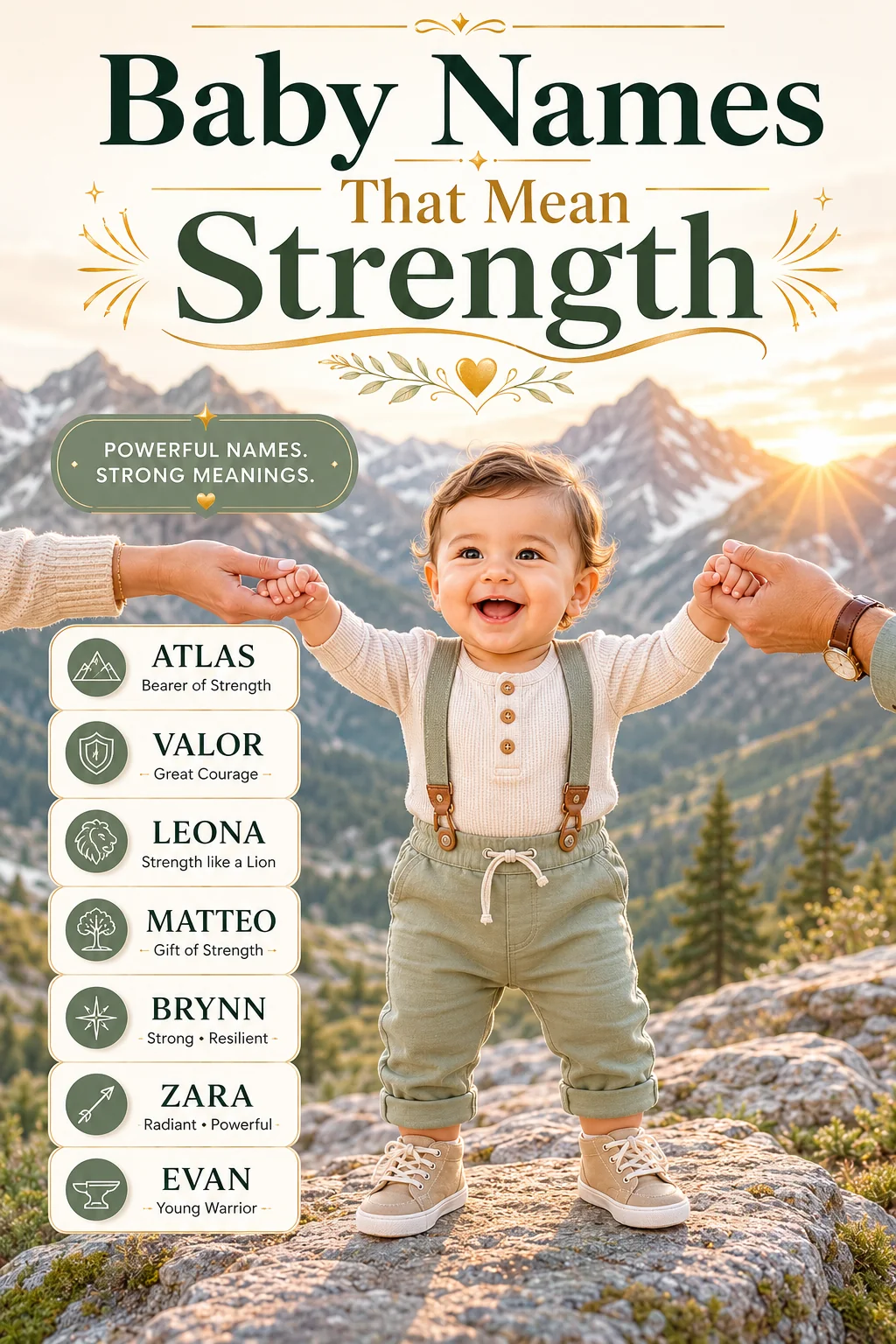 Baby Names That Mean Strength: 60+ Powerful Picks With Heart