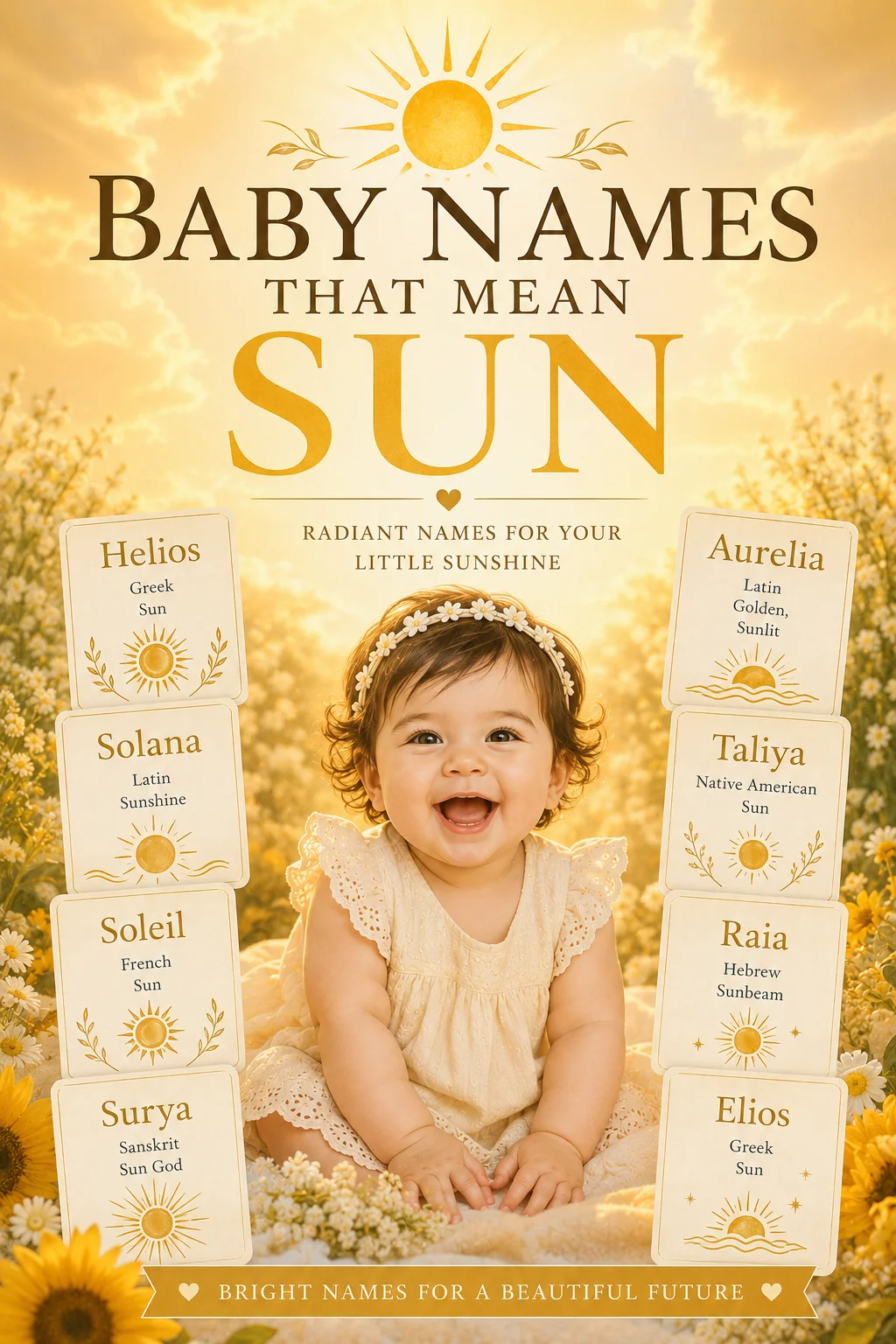Baby Names That Mean Sun: 40+ Radiant and Warm Picks