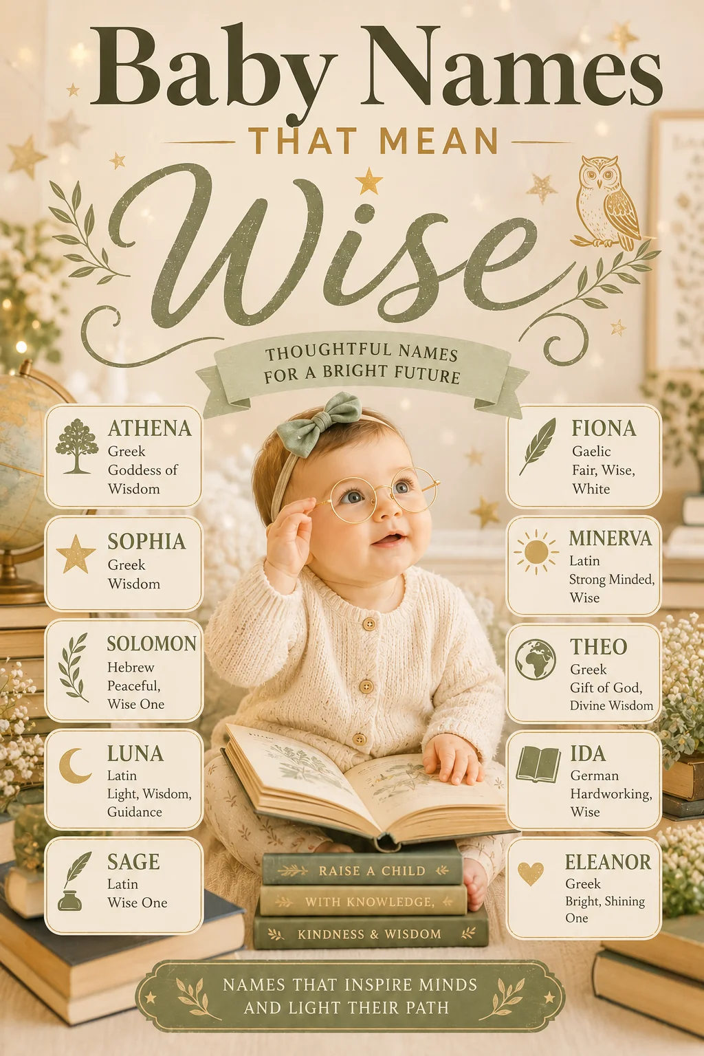 Baby Names That Mean Wise: 35+ Thoughtful, Intelligent Picks