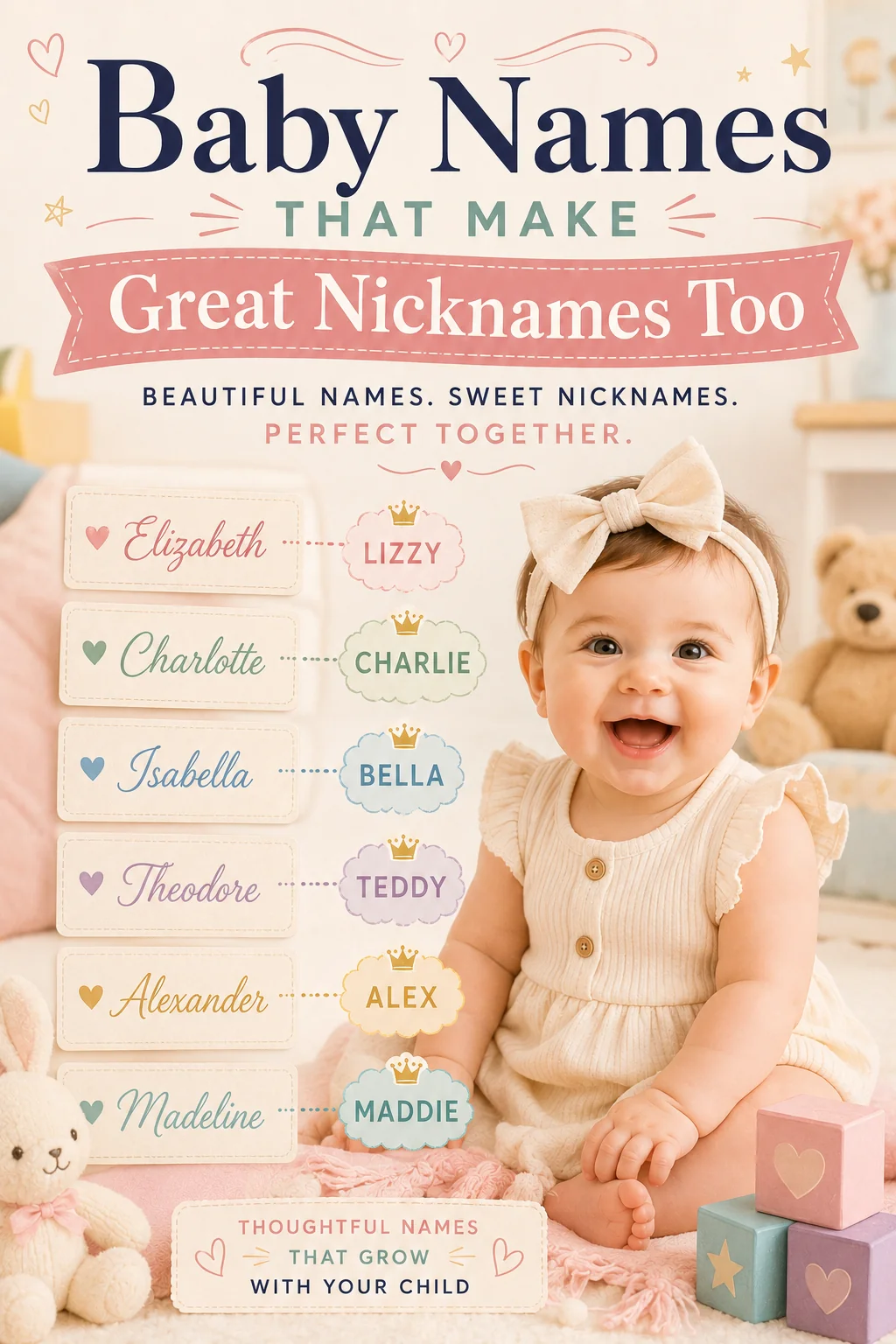 Baby Names That Make Great Nicknames Too (40 Versatile Picks)