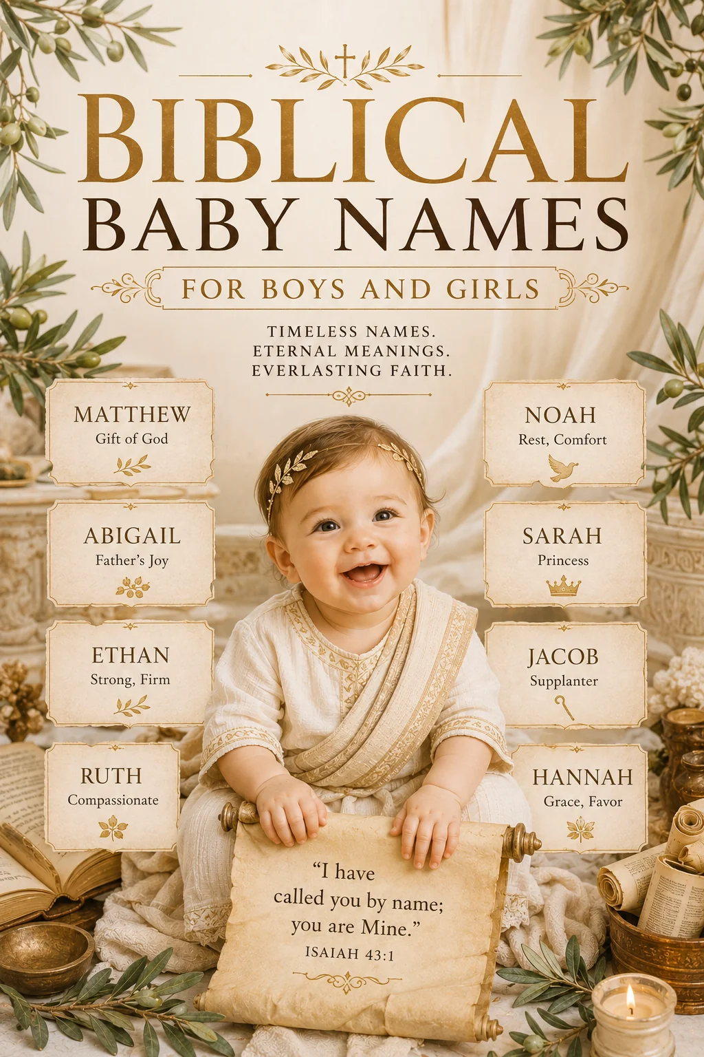 Biblical Baby Names for Boys and Girls (Old and New Testament)