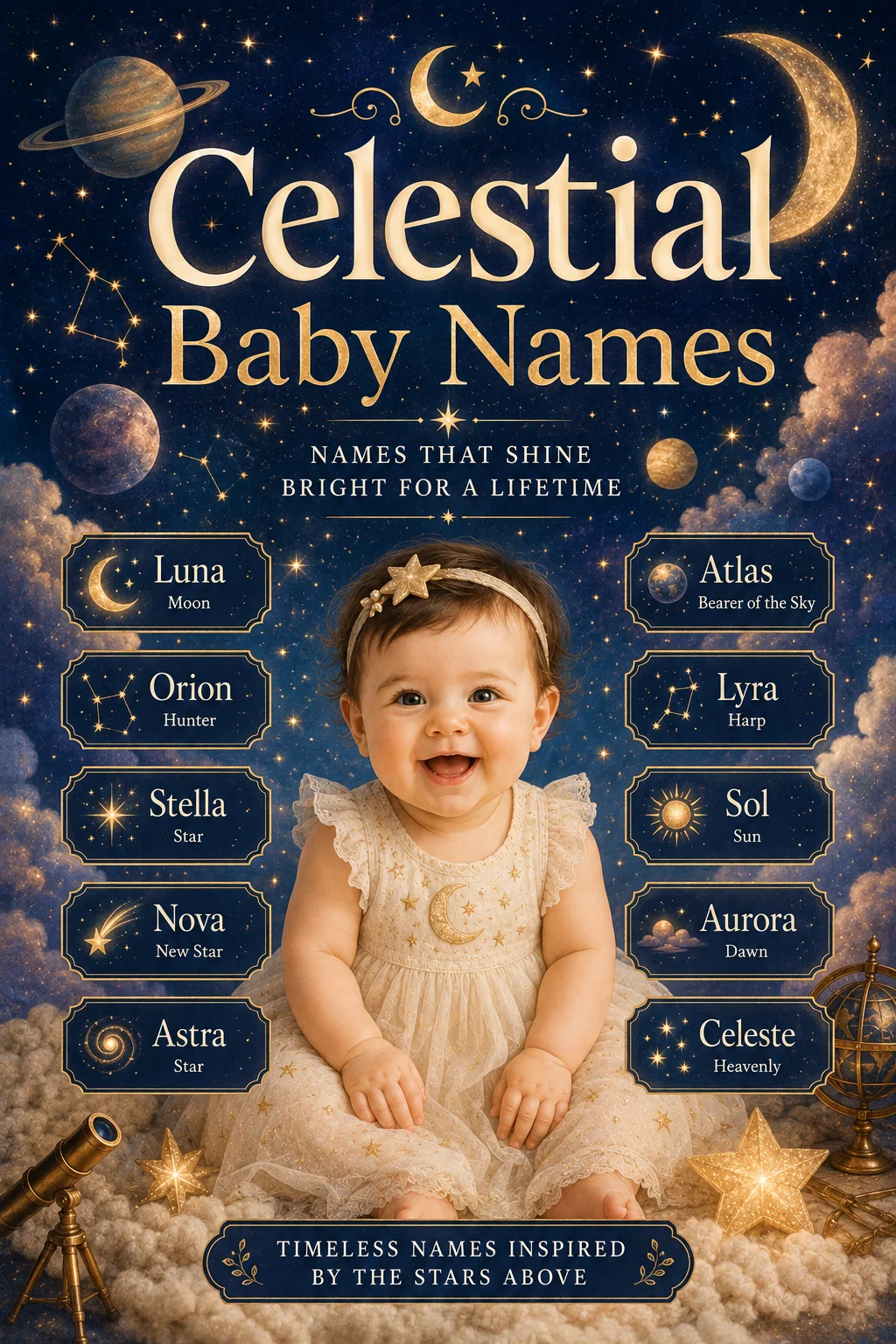 Celestial Baby Names: Stars, Planets, and Space-Inspired Names