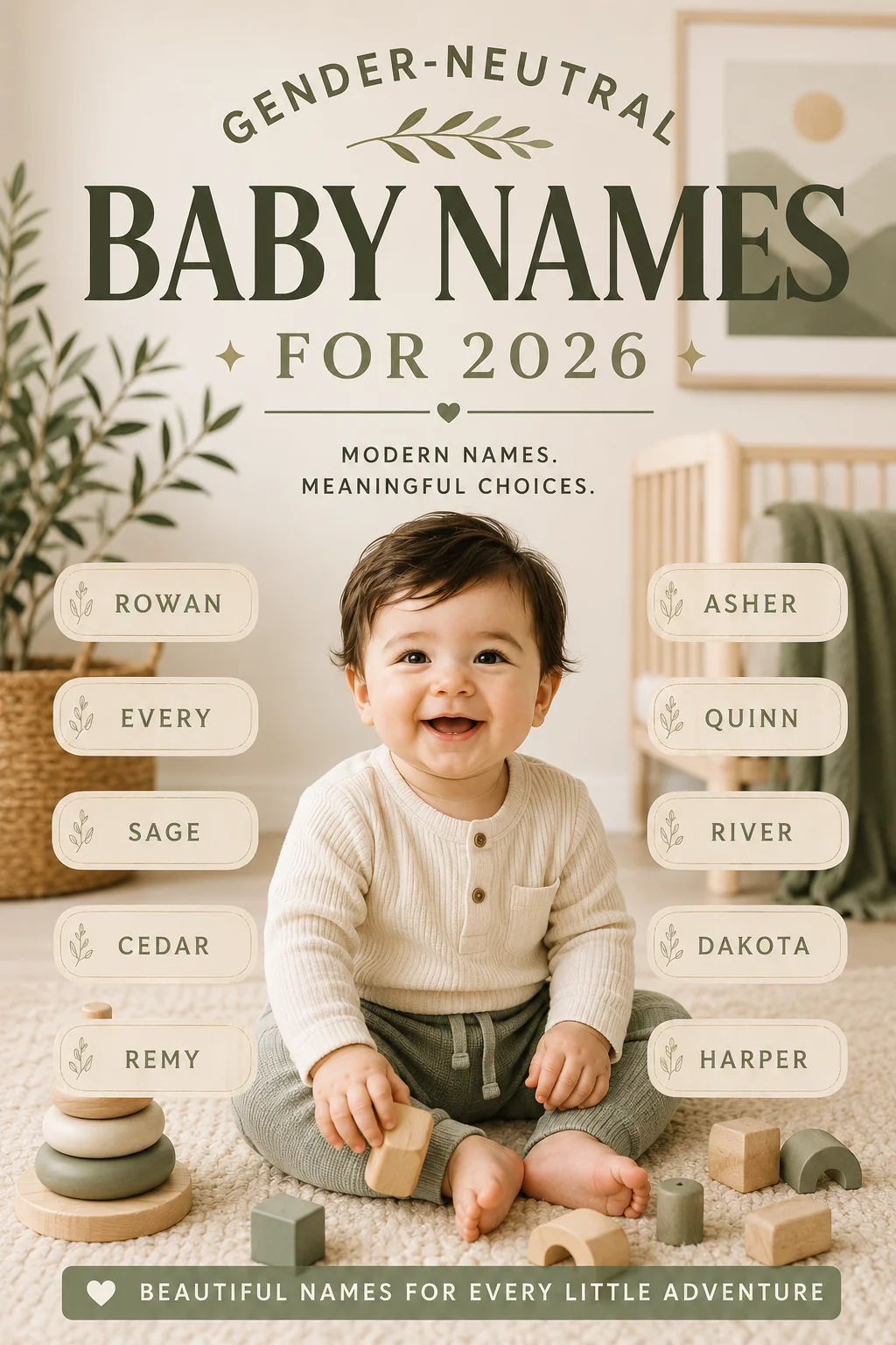 Gender-Neutral Baby Names for 2026 (100 Modern Picks)