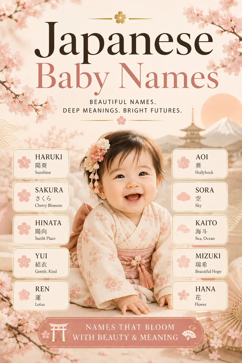 Japanese Baby Names: 50 Beautiful Picks and What They Mean
