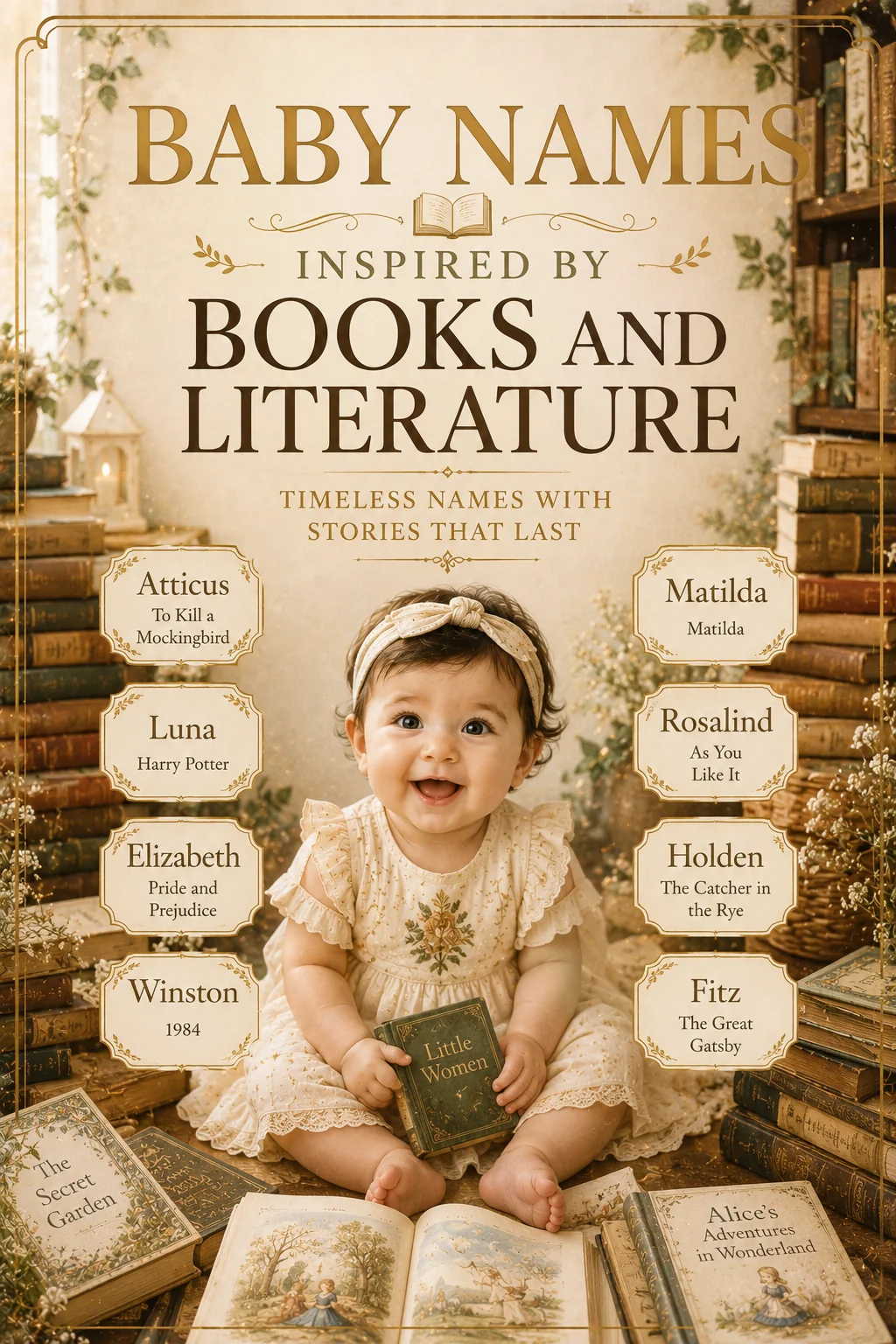 Baby Names Inspired by Books and Literature (50 Bookish Picks)