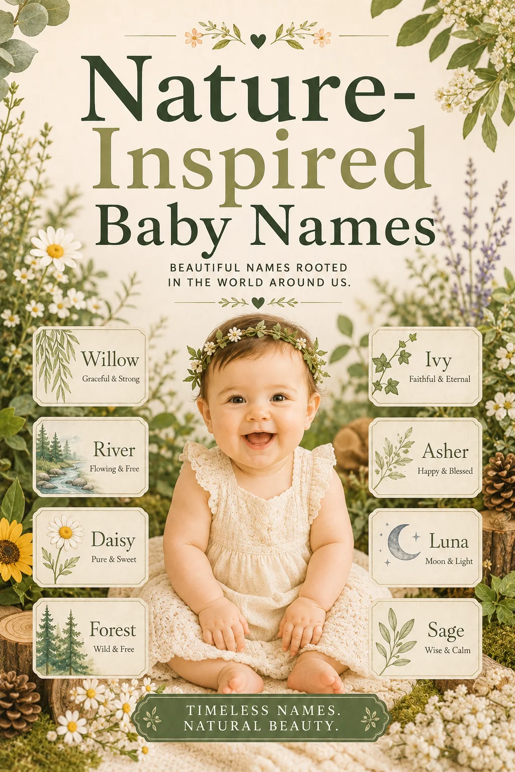 Nature-Inspired Baby Names (Flowers, Trees, Elements & Seasons)