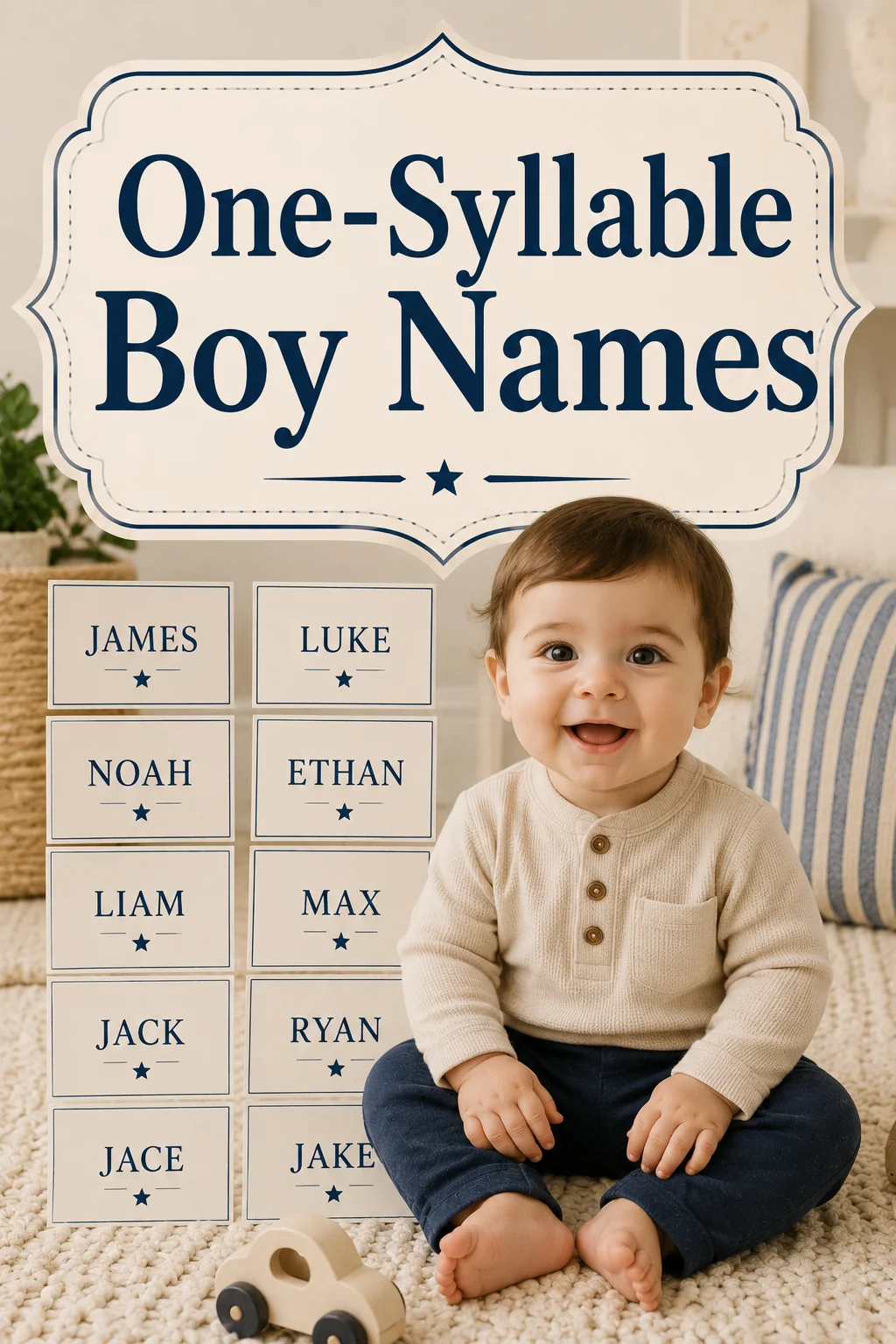 One-Syllable Boy Names: 60 Strong and Punchy Picks