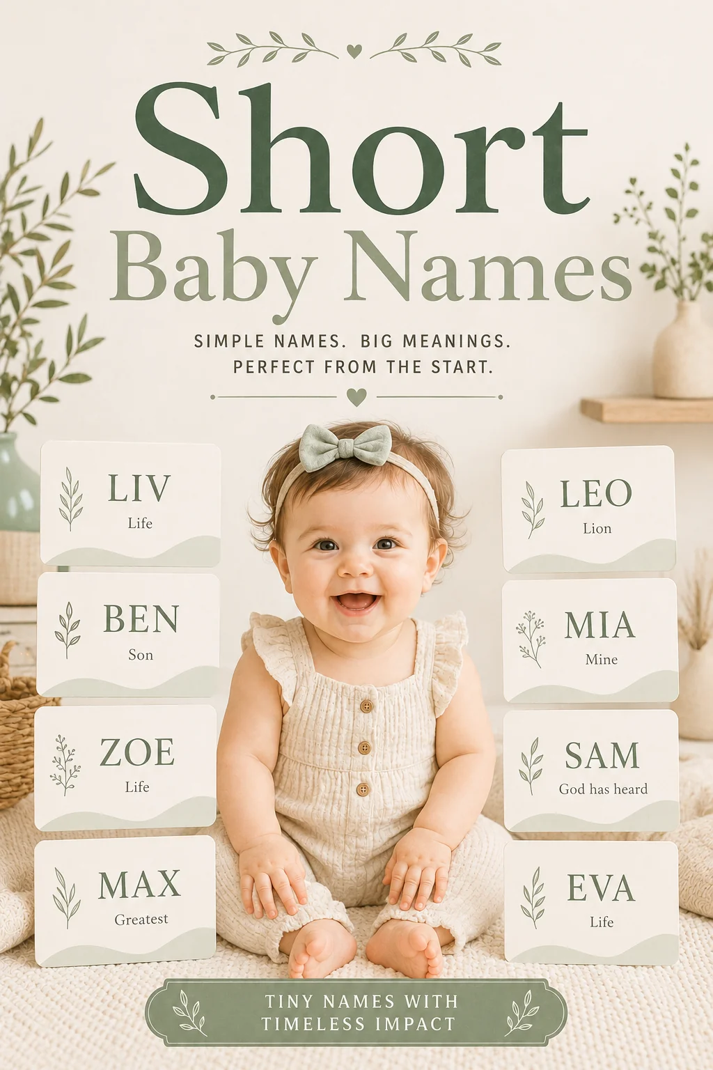 Short Baby Names: The Best 1 and 2 Syllable Names