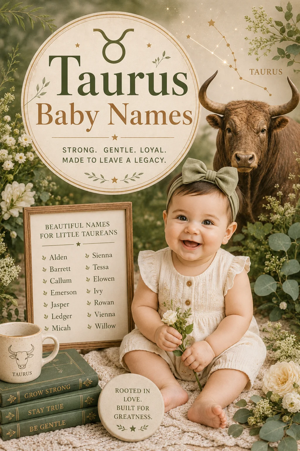 Taurus Baby Names: 40 Grounded Names for Your Earth Sign Baby