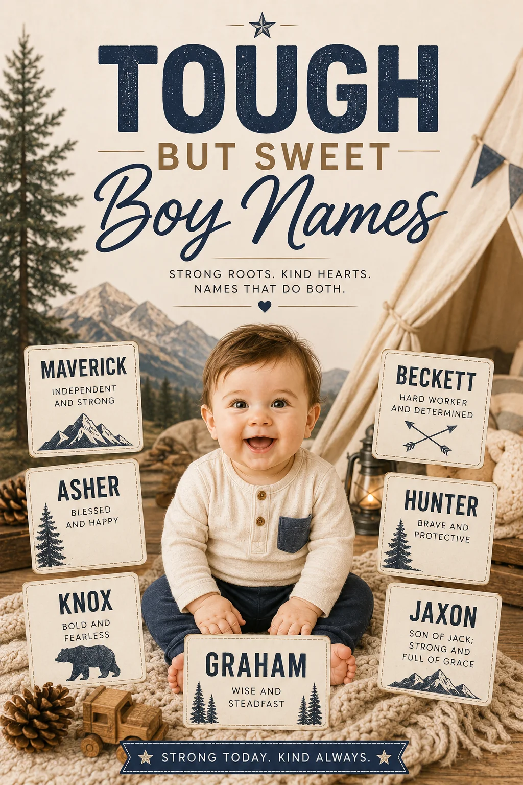 Tough but Sweet Boy Names (40 Balanced Picks)