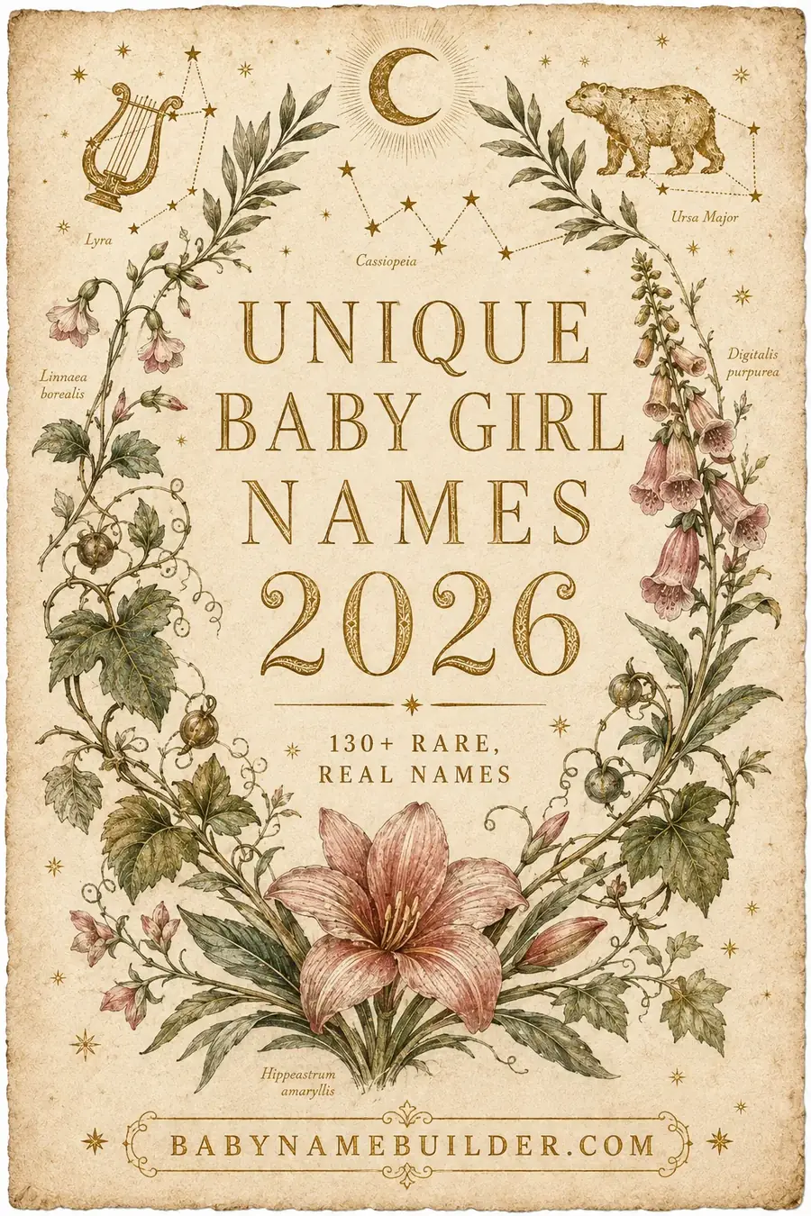 Unique Baby Girl Names 2026: 130+ Rare, Real Names