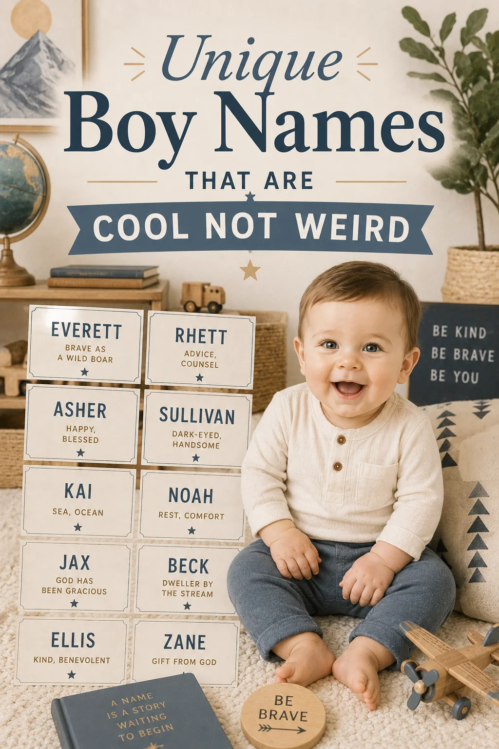 Unique Boy Names That Are Cool Not Weird (50 Picks)